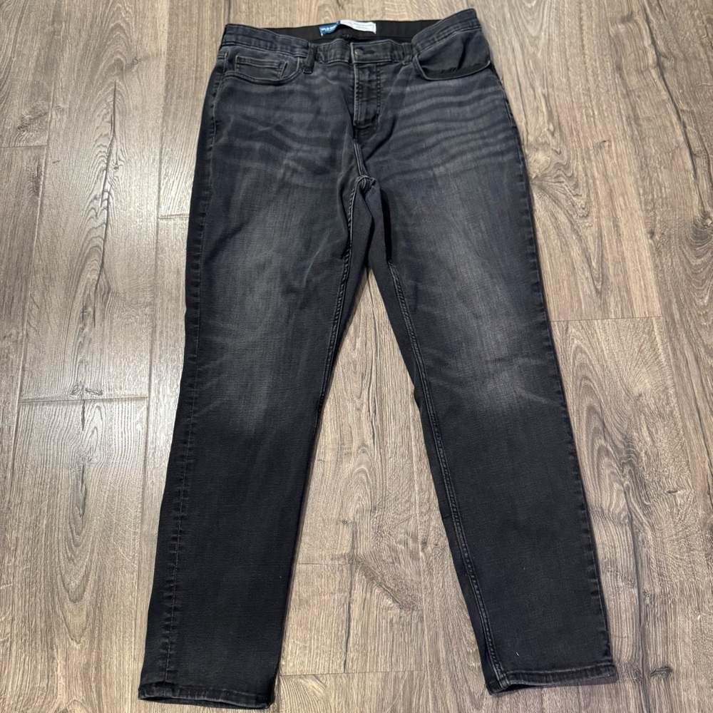 Old Navy Men's Black Blue Jeans bundle set of 3 size 36x32 athletic taper flex - Picture 4 of 11
